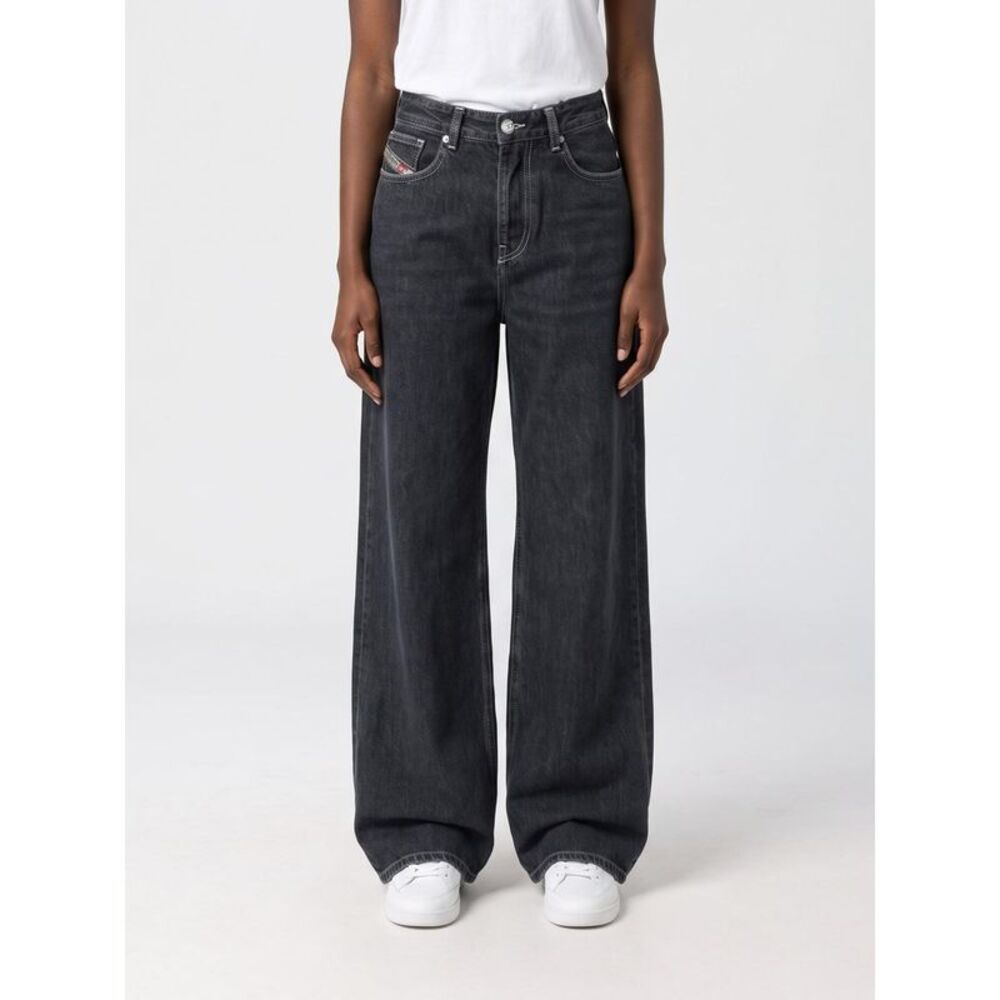 Diesel Women 1996 D-Sire Low-Rise Wide-Leg Jeans Diesel In Cotton Denim